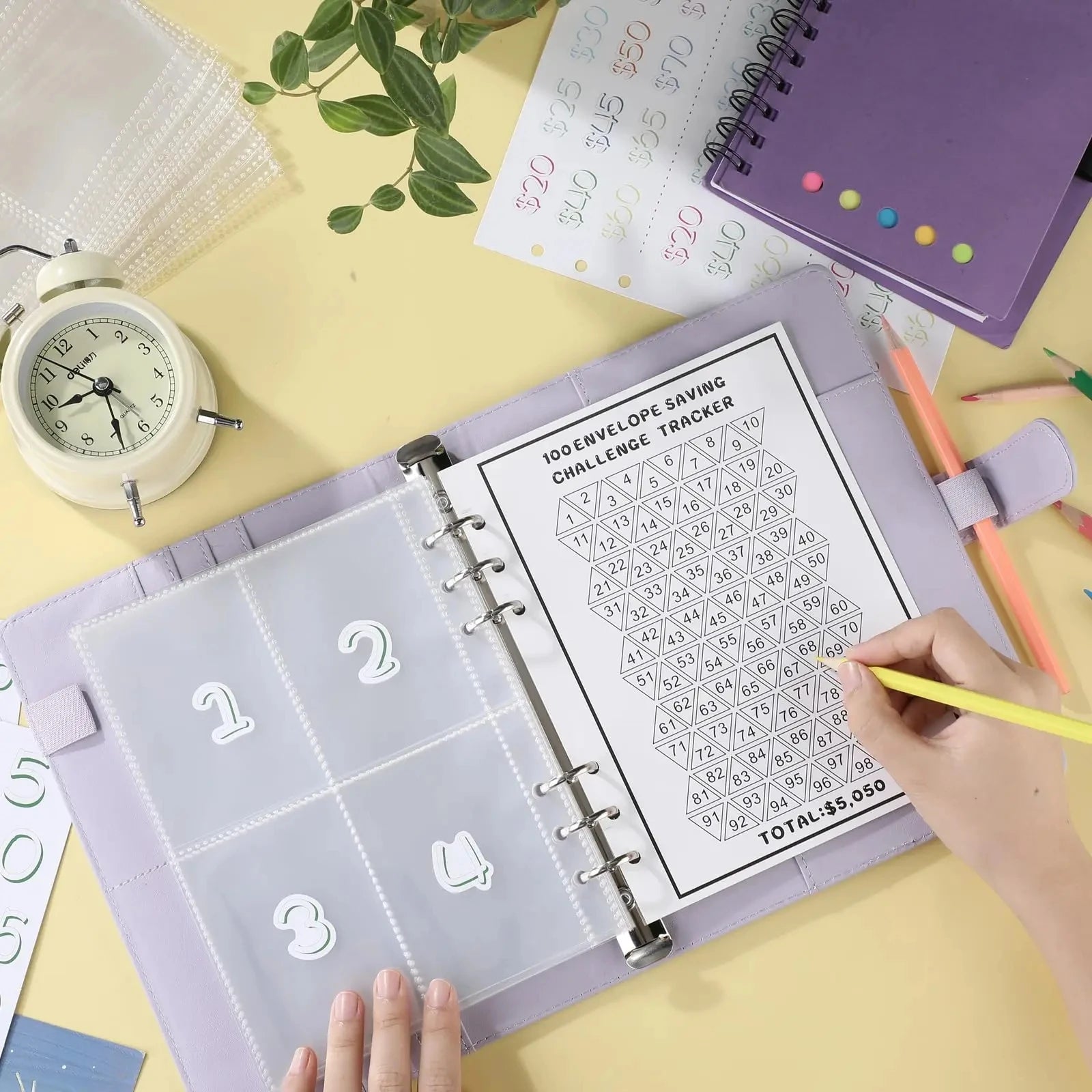 Budget Envelope Binder Cash Organizer