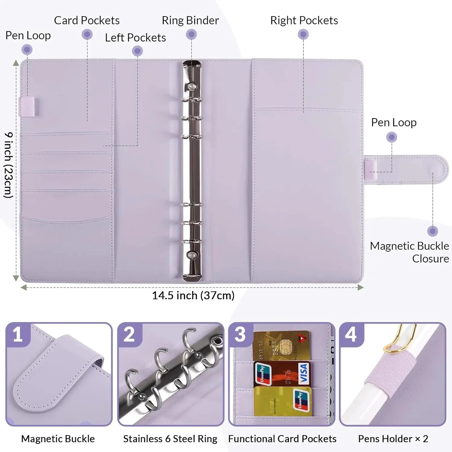 Budget Envelope Binder Cash Organizer