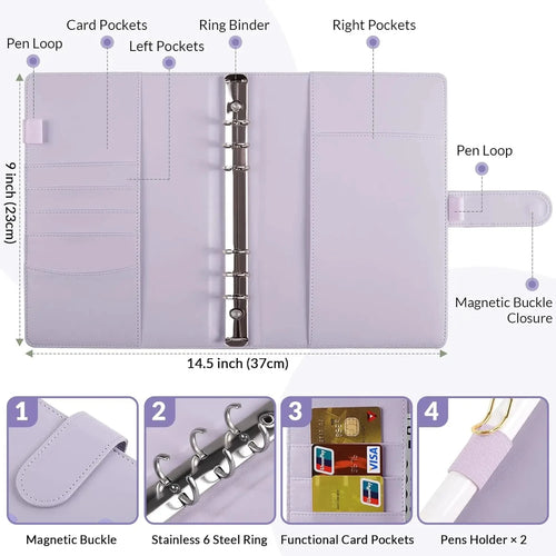 Budget Envelope Binder Cash Organizer